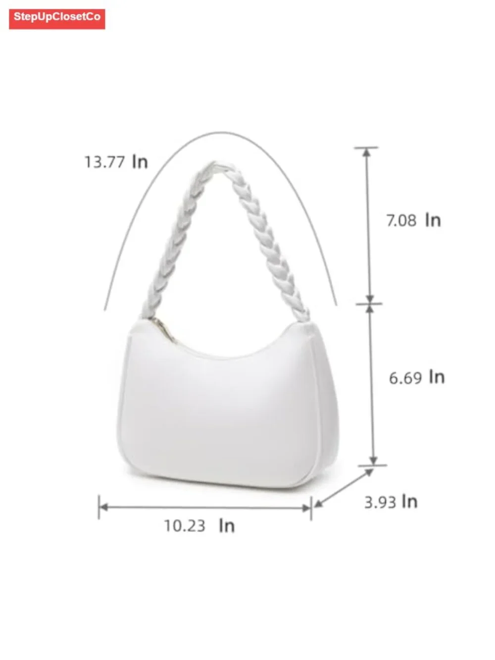Women's Hobo Shoulder Bag PU Leather Zipper Purse Crossbody Tote